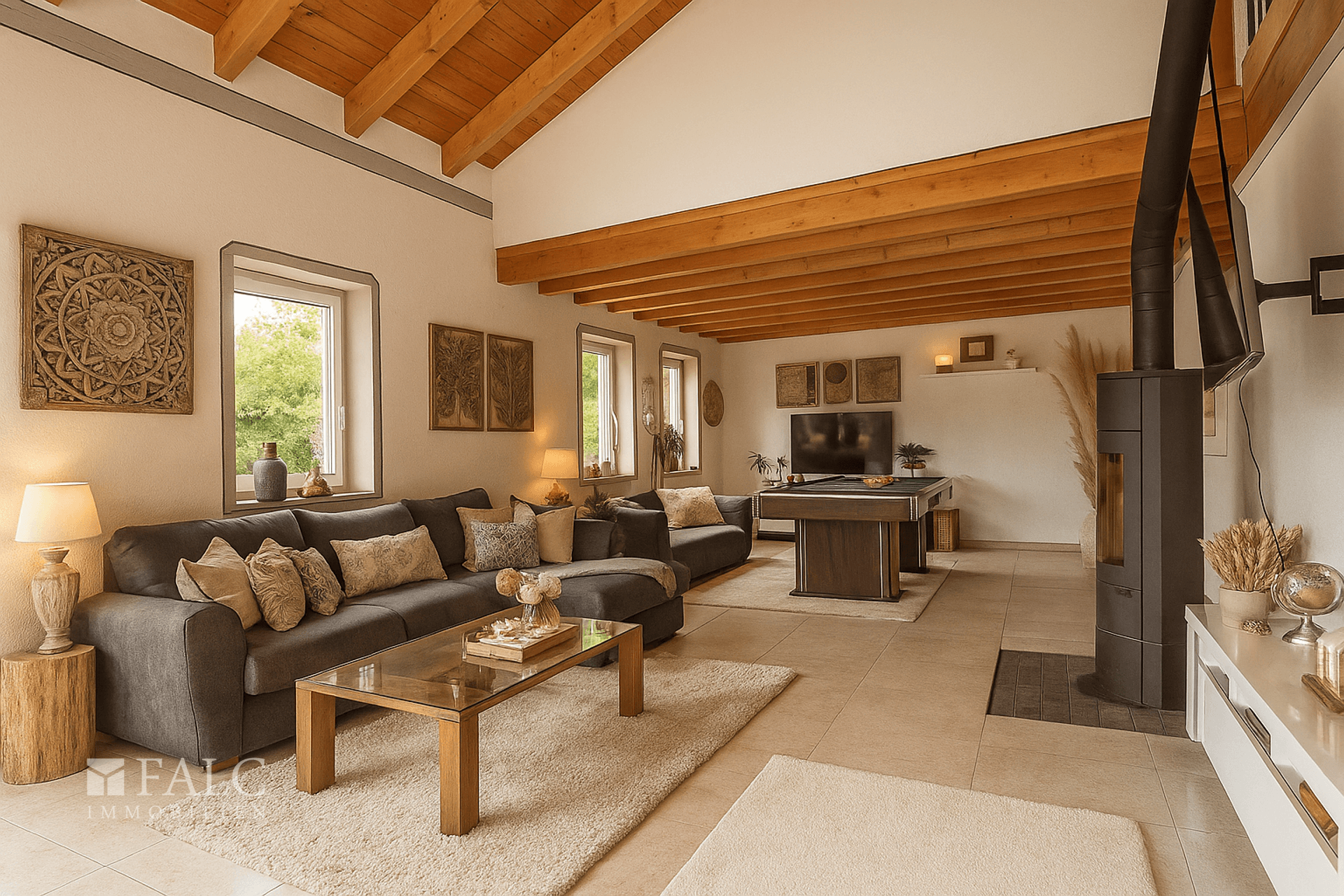 Einrichtungsbeispiel Wohnzimmer
